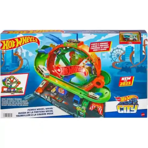 Mattel Hot Wheels interaktív óriáskerék kaland autópálya kisautóval