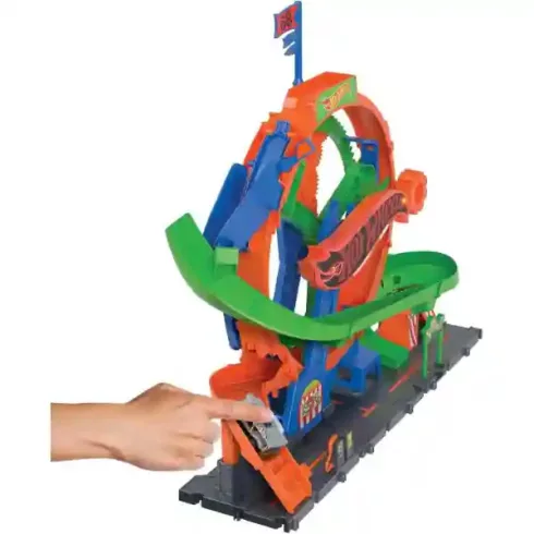 Mattel Hot Wheels interaktív óriáskerék kaland autópálya kisautóval
