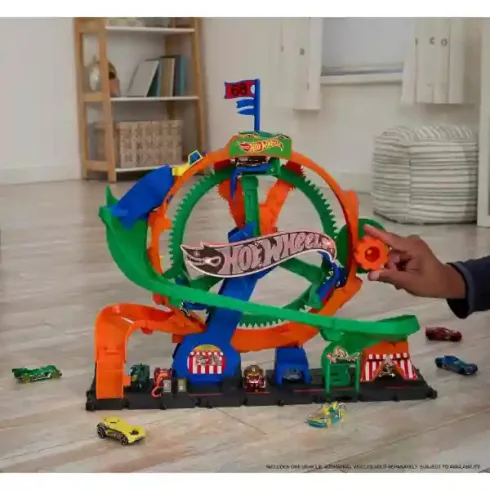 Mattel Hot Wheels interaktív óriáskerék kaland autópálya kisautóval