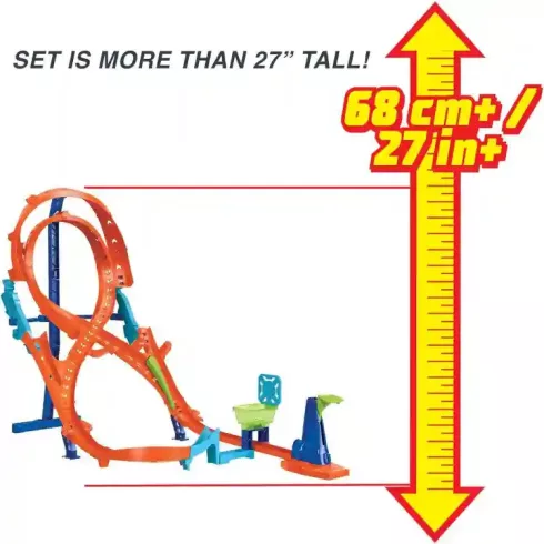 Mattel Hot Wheels függőleges 8-as ugrás versenypálya