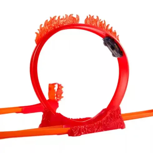 Mattel Hot Wheels 4 az 1-ben kaszkadőrmutatványok a lángok között dobozban pályakészlet