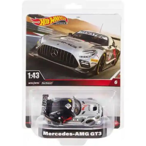  Mattel Hot Wheels Premium Mercedes-AMG GT3 1:43 kisautó