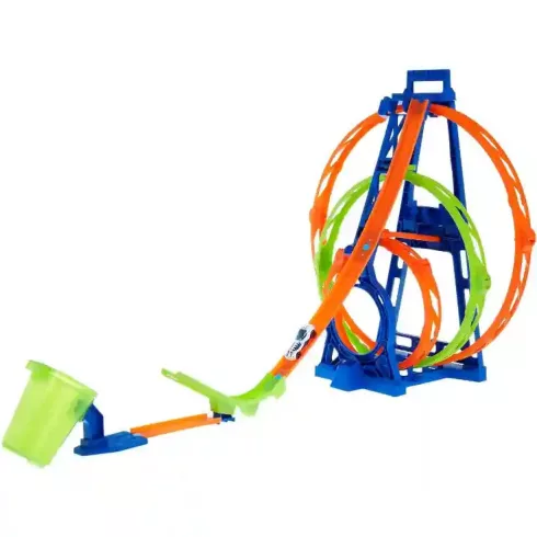 Mattel Hot Wheels 3 az 1-ben tripla hurok ugratópálya játékszett