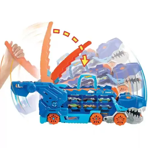 Mattel Hot Wheels ultimate T-Rex autószállító fénnyel és hanggal