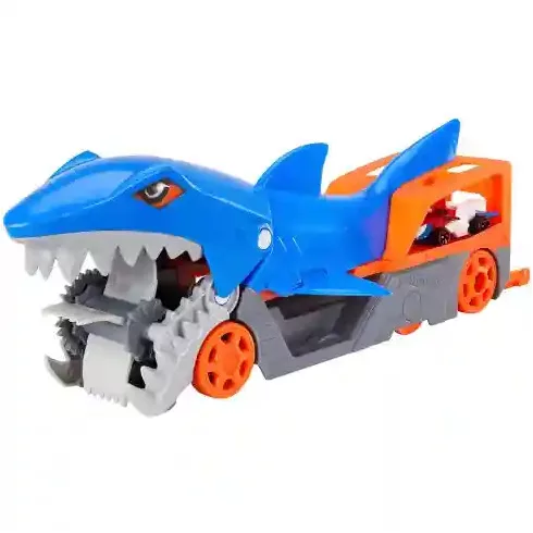 Mattel Hot Wheels autófaló cápa és sárkány kilövő 10db kisautóval
