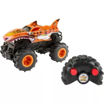   Mattel Hot Wheels Tiger Shark távirányítós RC Monster Trucks autó 20cm