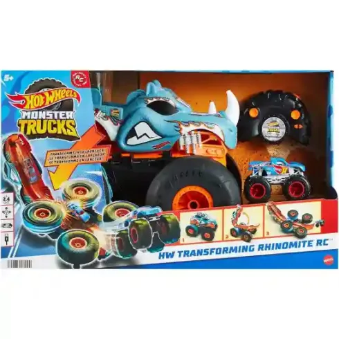 Mattel Hot Wheels távirányítós RC Monster Trucks átalakítható autó