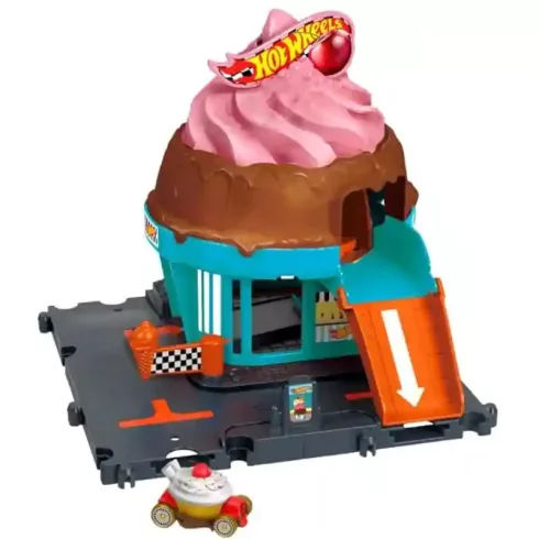 Mattel Hot Wheels városi fagyizó játékszett kisautóval