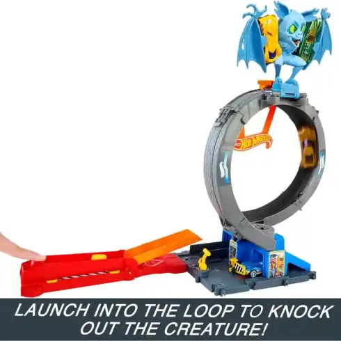 Mattel Hot Wheels denevérhurok pályakészlet kisautóval