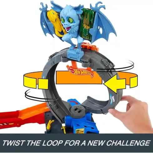 Mattel Hot Wheels denevérhurok pályakészlet kisautóval