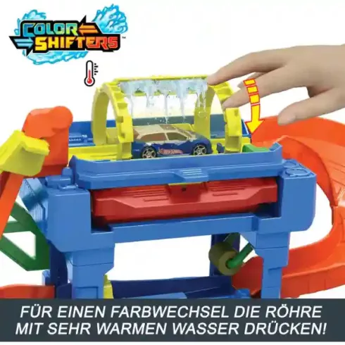 Mattel Hot Wheels forgó autómosó színváltós kisautóval