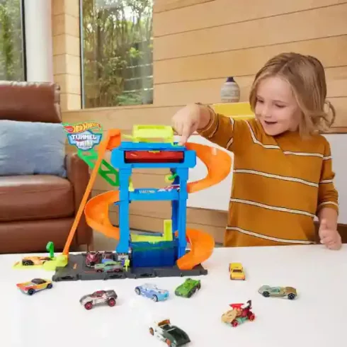 Mattel Hot Wheels forgó autómosó színváltós kisautóval