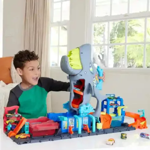Mattel Hot Wheels cápás autómosó színváltós autóval
