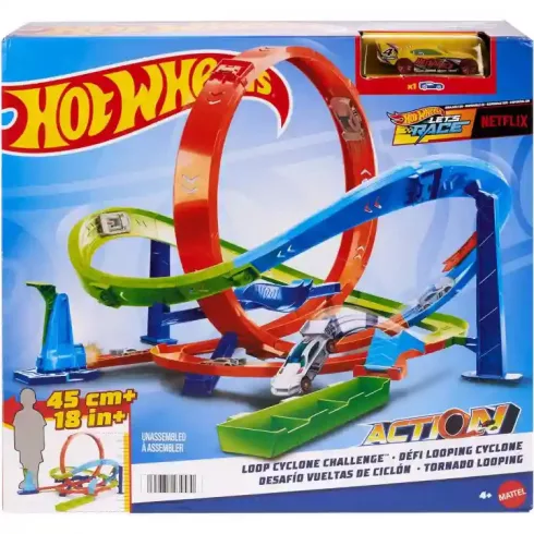 Mattel Hot Wheels hurokvihar ugratópálya
