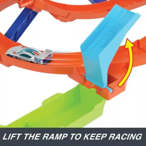 Mattel Hot Wheels hurokvihar ugratópálya