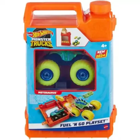 Mattel Hot Wheels Monster Trucks Motosaurus benzines kanna játékszett