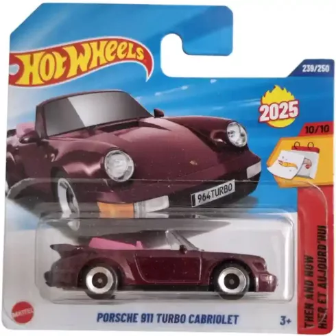  Mattel Hot Wheels Porsche 911 Turbo Cabriolet kisautó
