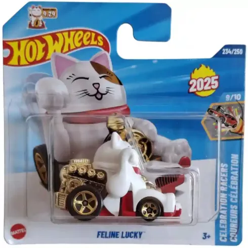  Mattel Hot Wheels Feline Lucky (integető macska) kisautó
