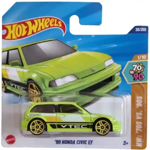  Mattel Hot Wheels '90 Honda Civic EF kisautó