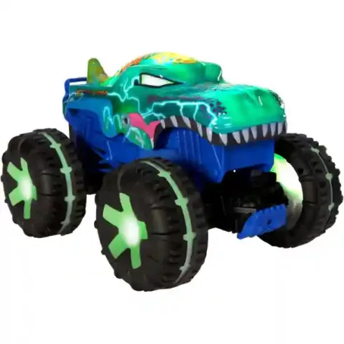 Mattel Hot Wheels távirányítós RC Mega-Wrex Alive interaktív autó, Monster Trucks Power Smashers