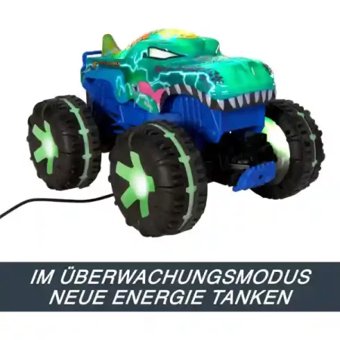 Mattel Hot Wheels távirányítós RC Mega-Wrex Alive interaktív autó, Monster Trucks Power Smashers