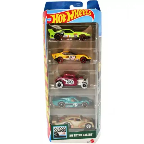 Mattel Hot Wheels kisautók 5 darabos szett - HW Retro Racers™