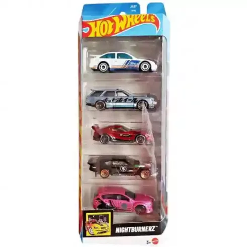 Mattel Hot Wheels kisautók 5 darabos szett - Nightburnerz™