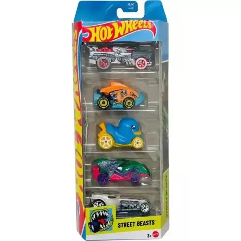Mattel Hot Wheels kisautók 5 darabos szett - Street Beasts