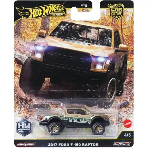  Mattel Hot Wheels Premium Car Culture 2017 Ford F-150 Raptor kisautó