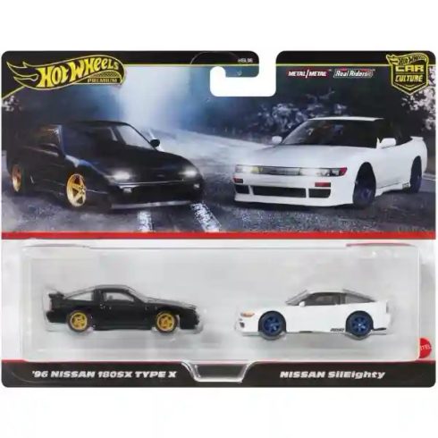  Mattel Hot Wheels Premium '96 Nissan 180SX Type X és Nissan SilEighty kisautók