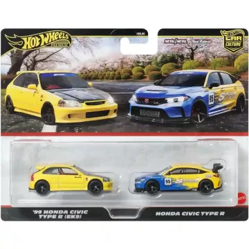    Mattel Hot Wheels Premium '99 Honda Civic Type R (EK9) és Honda Civic Type R kisautók