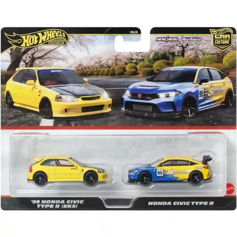  Mattel Hot Wheels Premium '99 Honda Civic Type R (EK9) és Honda Civic Type R kisautók