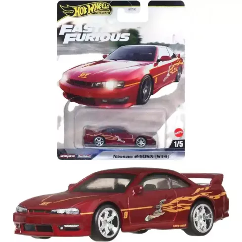 Mattel Hot Wheels Premium Fast & Furious Nissan 240SX (S14) kisautó