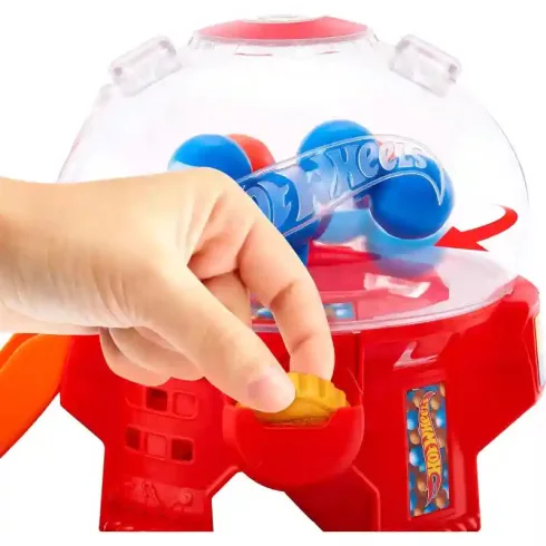 Mattel Hot Wheels rágógumi automata játékszett kisautóval