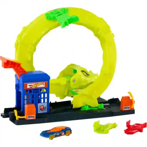 Mattel Hot Wheels kígyóspirál támadás pályaszett