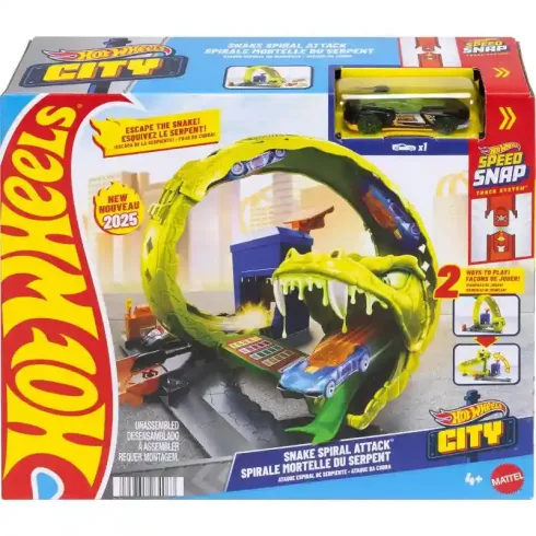 Mattel Hot Wheels kígyóspirál támadás pályaszett