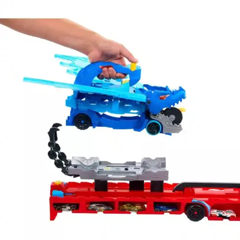 Mattel Hot Wheels 2 az 1-ben sárkányos autószállító
