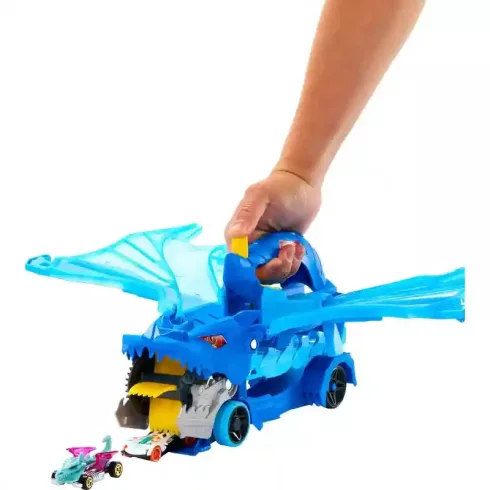 Mattel Hot Wheels 2 az 1-ben sárkányos autószállító