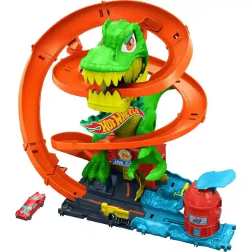 Mattel Hot Wheels T-Rex támadás pályaszett kisautóval