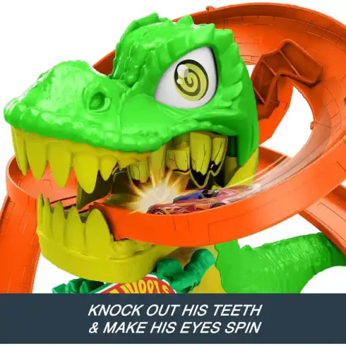 Mattel Hot Wheels T-Rex támadás pályaszett kisautóval