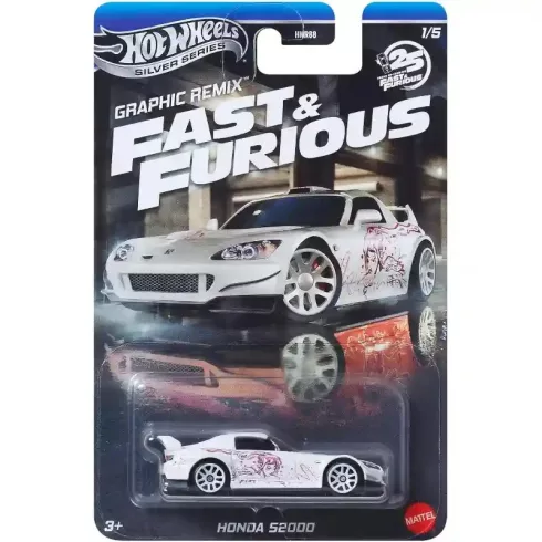 Mattel Hot Wheels Fast & Furious Graphic Remix Honda S2000 kisautó