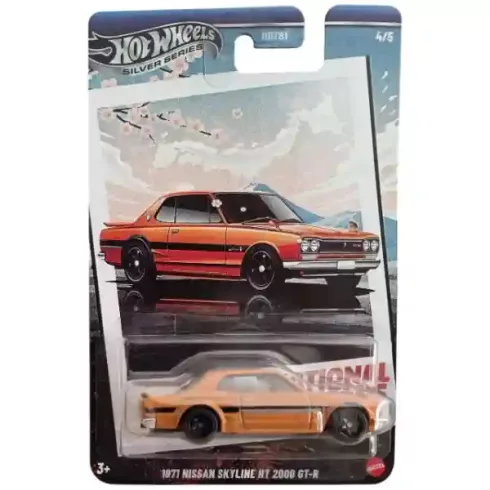 Mattel Hot Wheels Silver Series 1971 Nissan Skyline HT 2000 GT-R kisautó