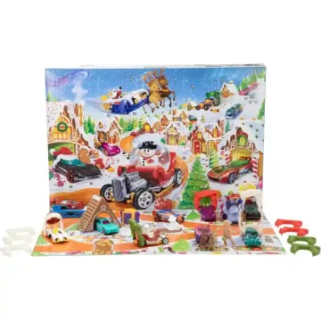   Mattel Hot Wheels adventi kalendárium, naptár 10db kisautóval