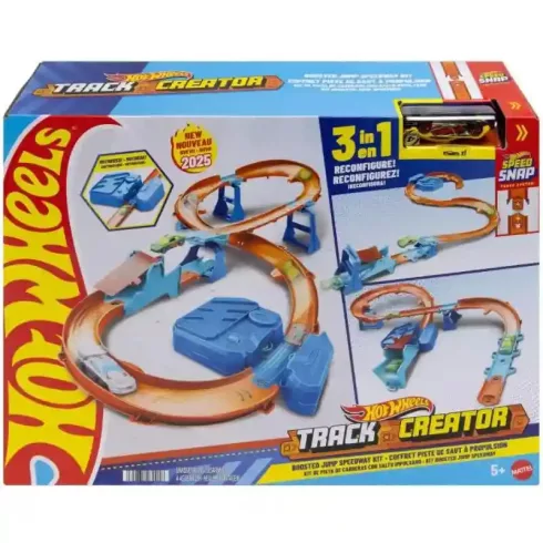 Mattel Hot Wheels 3 az 1-ben motorizált ugratós versenypálya