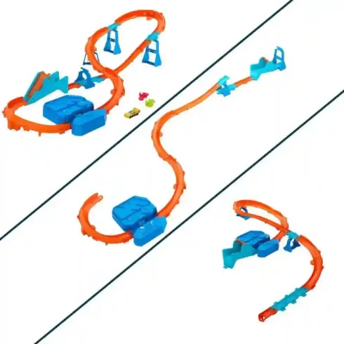 Mattel Hot Wheels 3 az 1-ben motorizált ugratós versenypálya