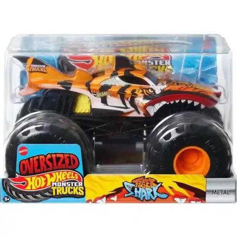 Mattel Hot Wheels Monster Trucks Oversized 1:24 Tiger Shark fém játékautó