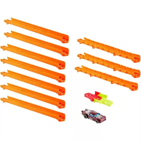 Mattel Hot Wheels 3m egyenes pályaelemek kisautóval