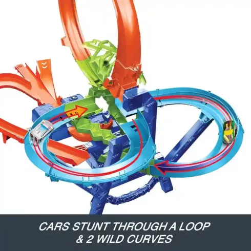 Mattel Hot Wheels ütközés a levegőben motorizált pályaszett