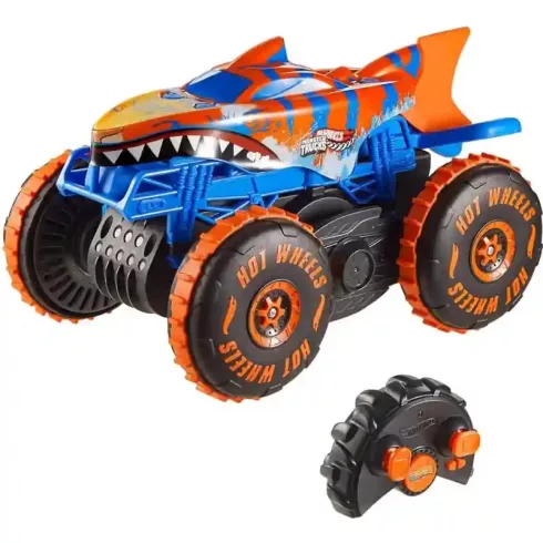 Mattel Hot Wheels Monster Trucks RC tigriscápa távirányítós autó 30cm
