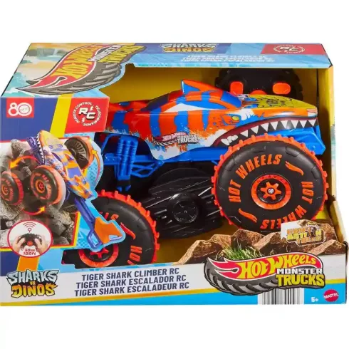 Mattel Hot Wheels Monster Trucks RC tigriscápa távirányítós autó 30cm